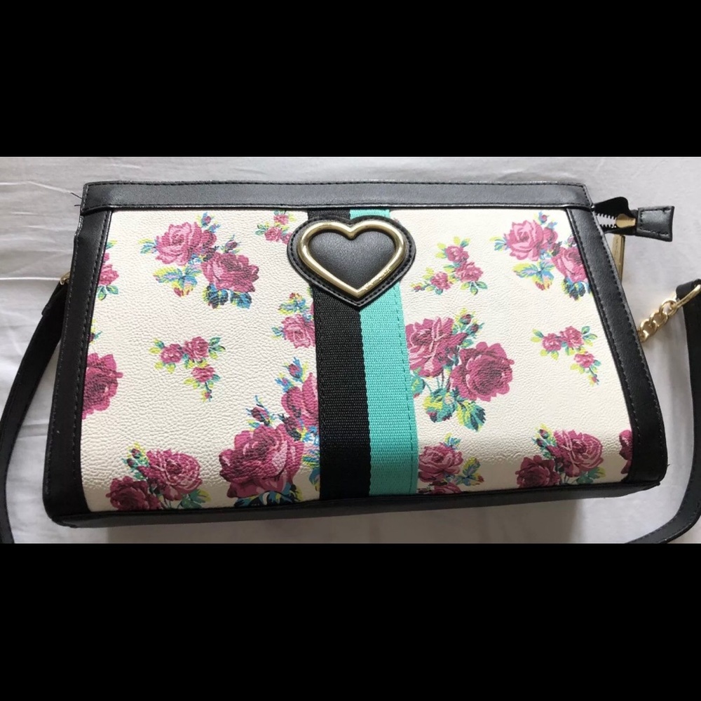 Betsey Johnson floral crossbody purse